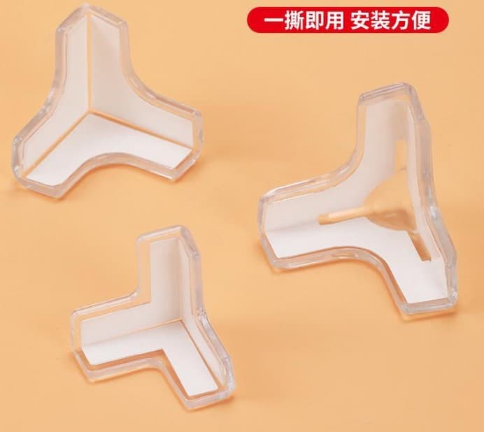 8'li Set Silikon Şeffaf Masa Kenarı Koruma Aparatı