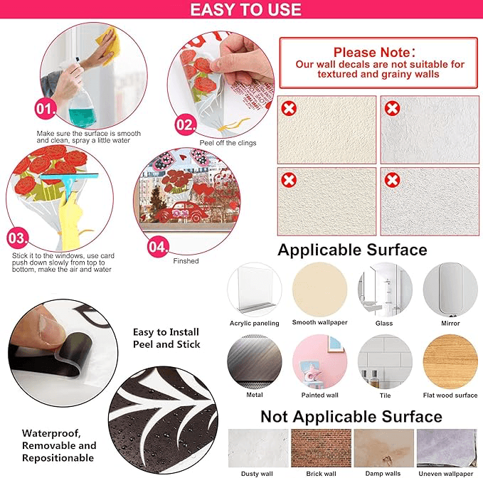 Tropikal Bitkiler Duvar Stickerı Model A