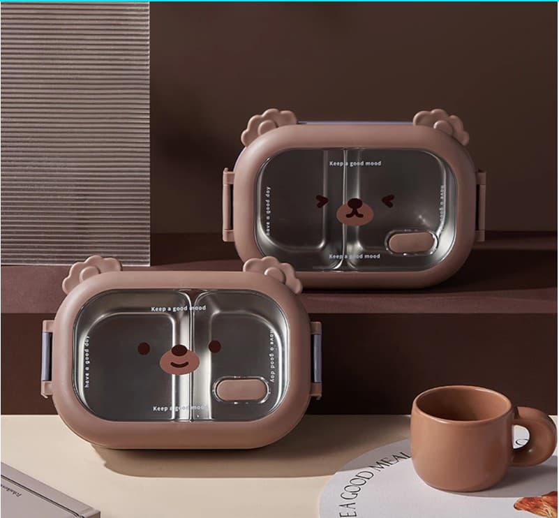 Bölmeli Paslanmaz Çelik Yemek Kutusu