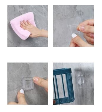 Yapışkanlı Çok Fonksiyonlu Banyo Organizeri BEYAZ