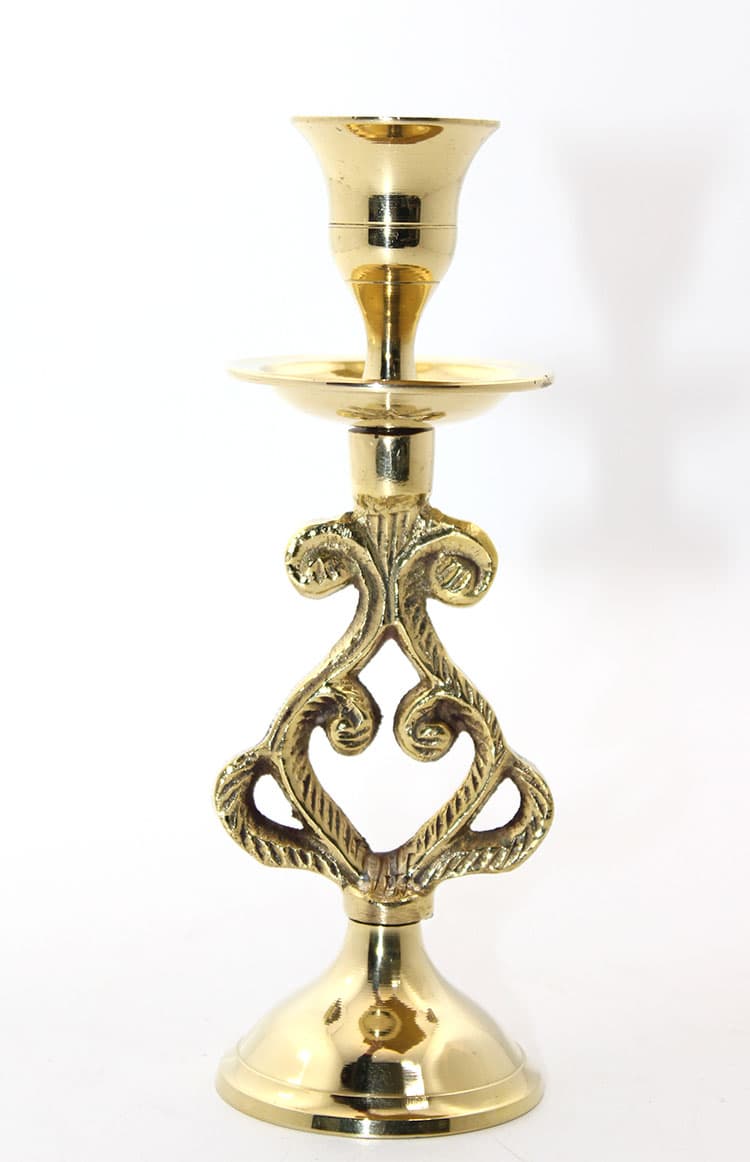 Tekli Pirinç Şamdan Model 5