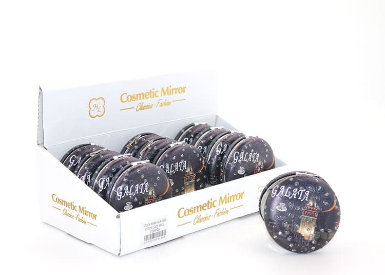 Taşlı İstanbul Tasarımı El Aynası Kalın Model 6