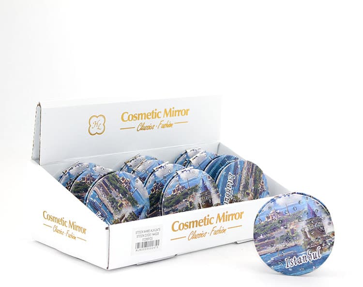 Taşlı İstanbul Tasarımı El Aynası İnce Model 1