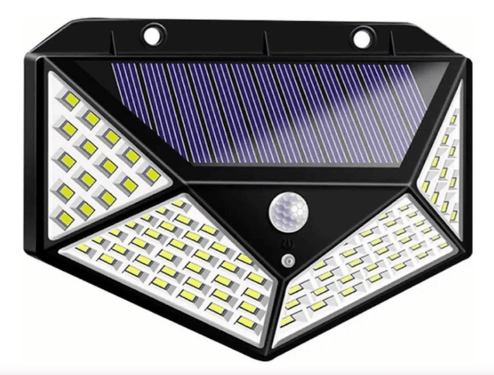 Solar Hareket Sensörlü Duvar Lambası 100 Led