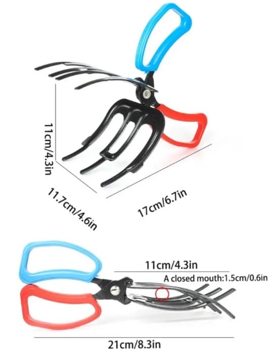 3 Pençeli 11 cm Balık Sabitleyici Maşa