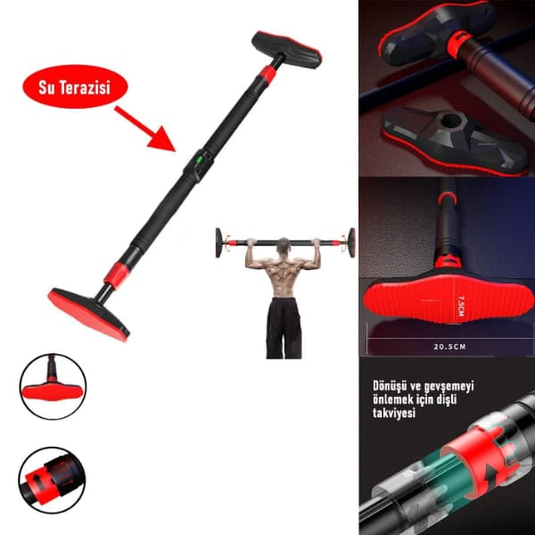 Su Terazili Barfiks Demiri 70-100 cm