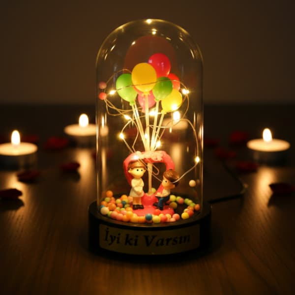 Biblolu Balonlu Ledli Fanus