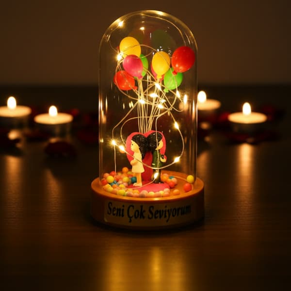 Biblolu Balonlu Ledli Fanus