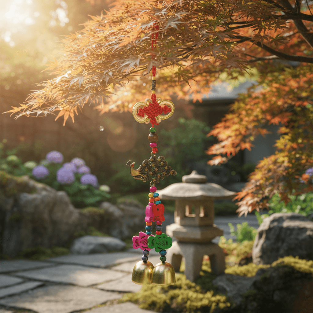 Tavuskuşu Renkli Rüzgar Çanı