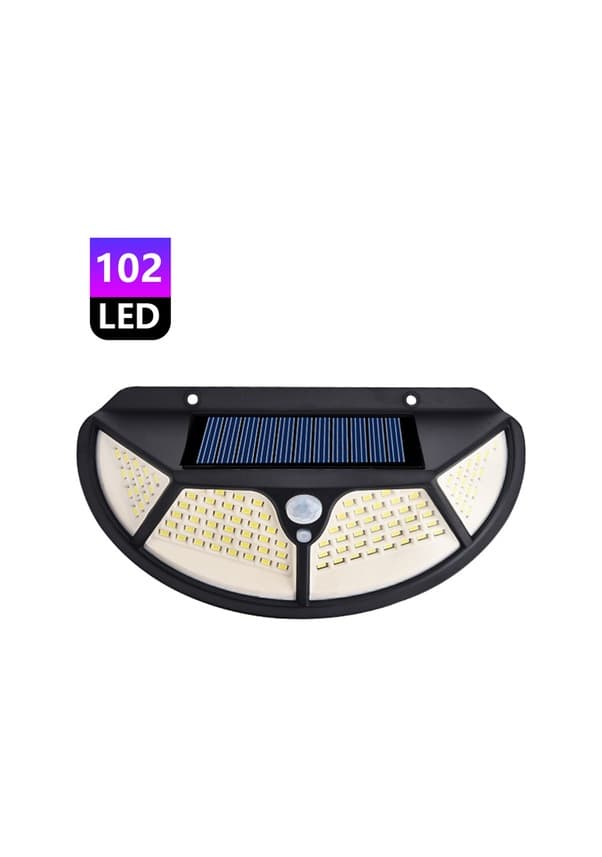 Fonksiyonel Sensörlü 102 Ledli Solar Bahçe Lambası