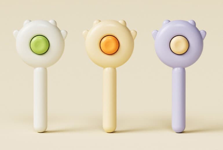 Pati Tasarımlı Otomatik Temizlenen Evcil Hayvan Tarağı