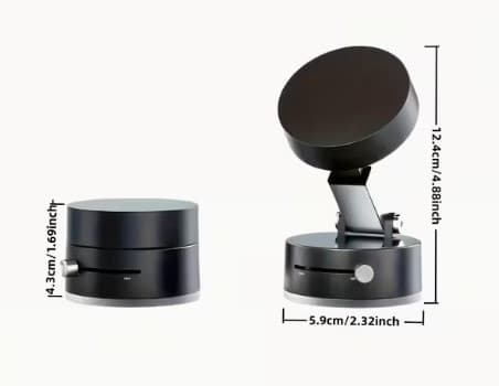 Mıknatıslı Katlanabilir Telefon Tutucu - Torpido ve Cam Uyumlu