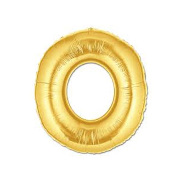 Altın Sarısı Folyo O Harfi Balon 1 Metre