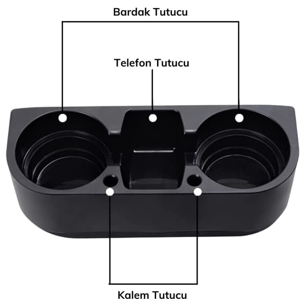 Oto Koltuk Yanı Bardak Tutucu Organizer