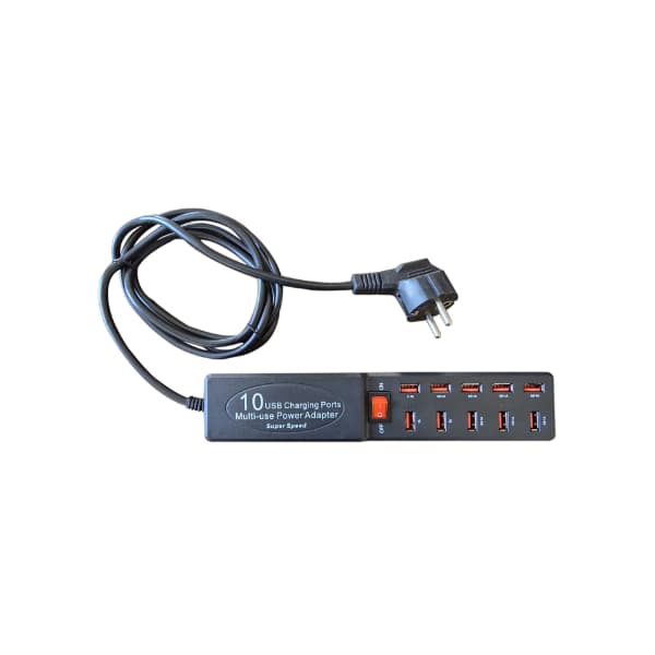 10 Portlu USB Şarj Adaptörü