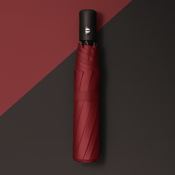 Bordo Kılıflı Otomatik Kompakt Şemsiye