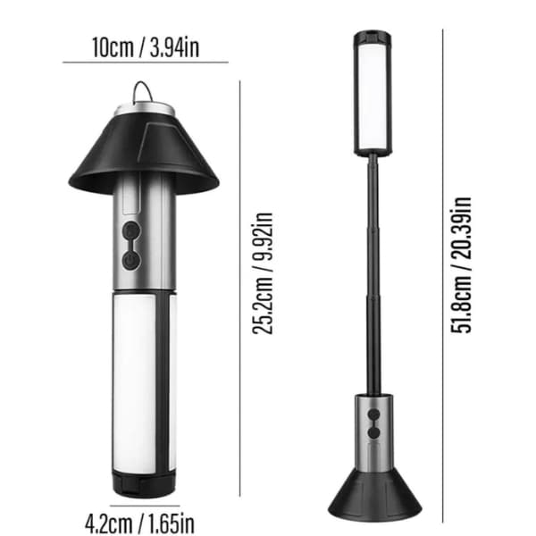 Teleskopik Şarj Edilebilir Çadır Kamp Işığı